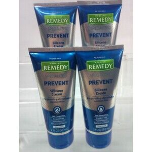Medline Remedy Prevent Silicone Cream Hypoallergenic 2 fl oz Unscented Lot of 4